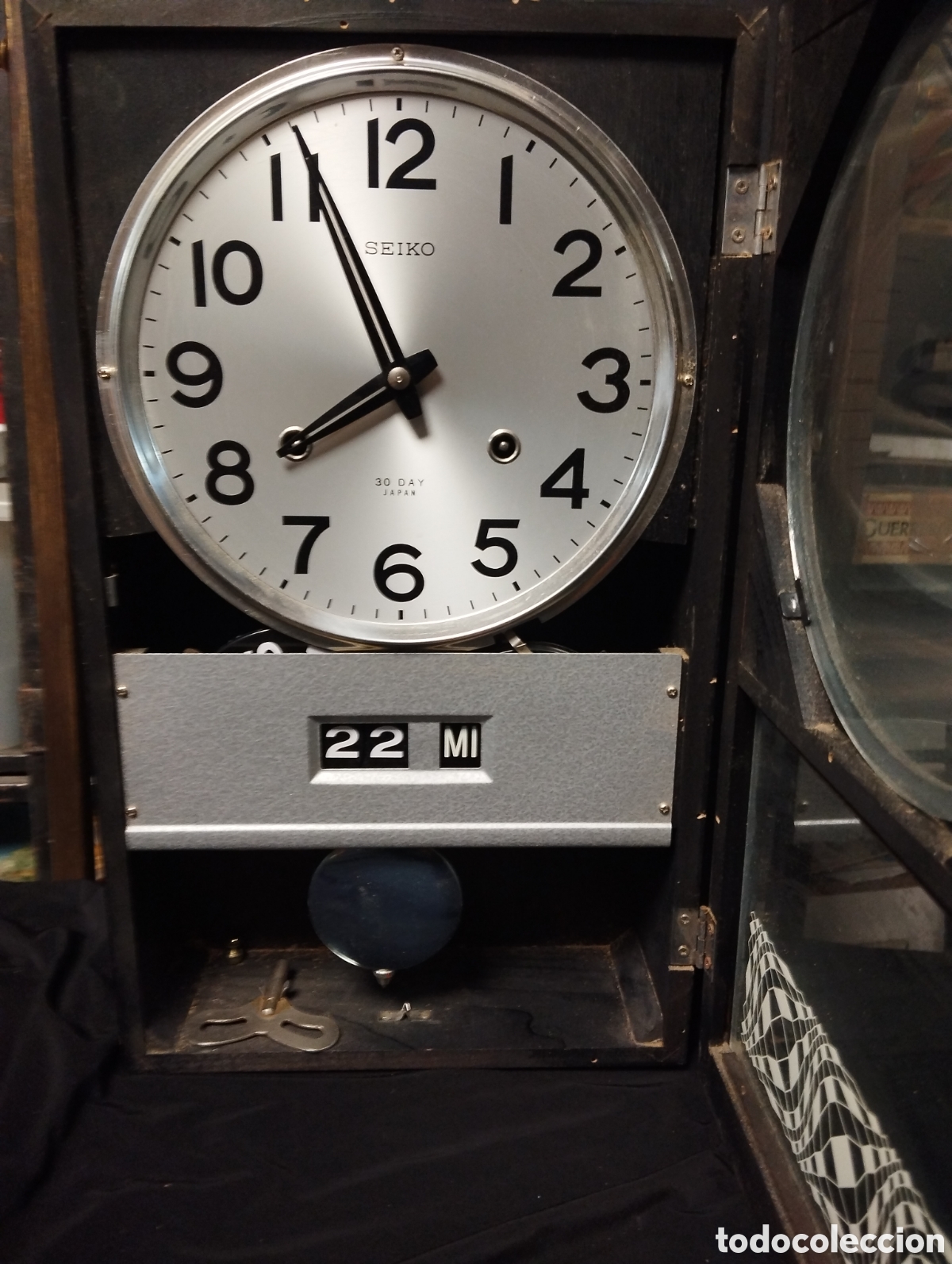 Rel&oacute;gios de parede: Reloj de pared Seiko con calendario