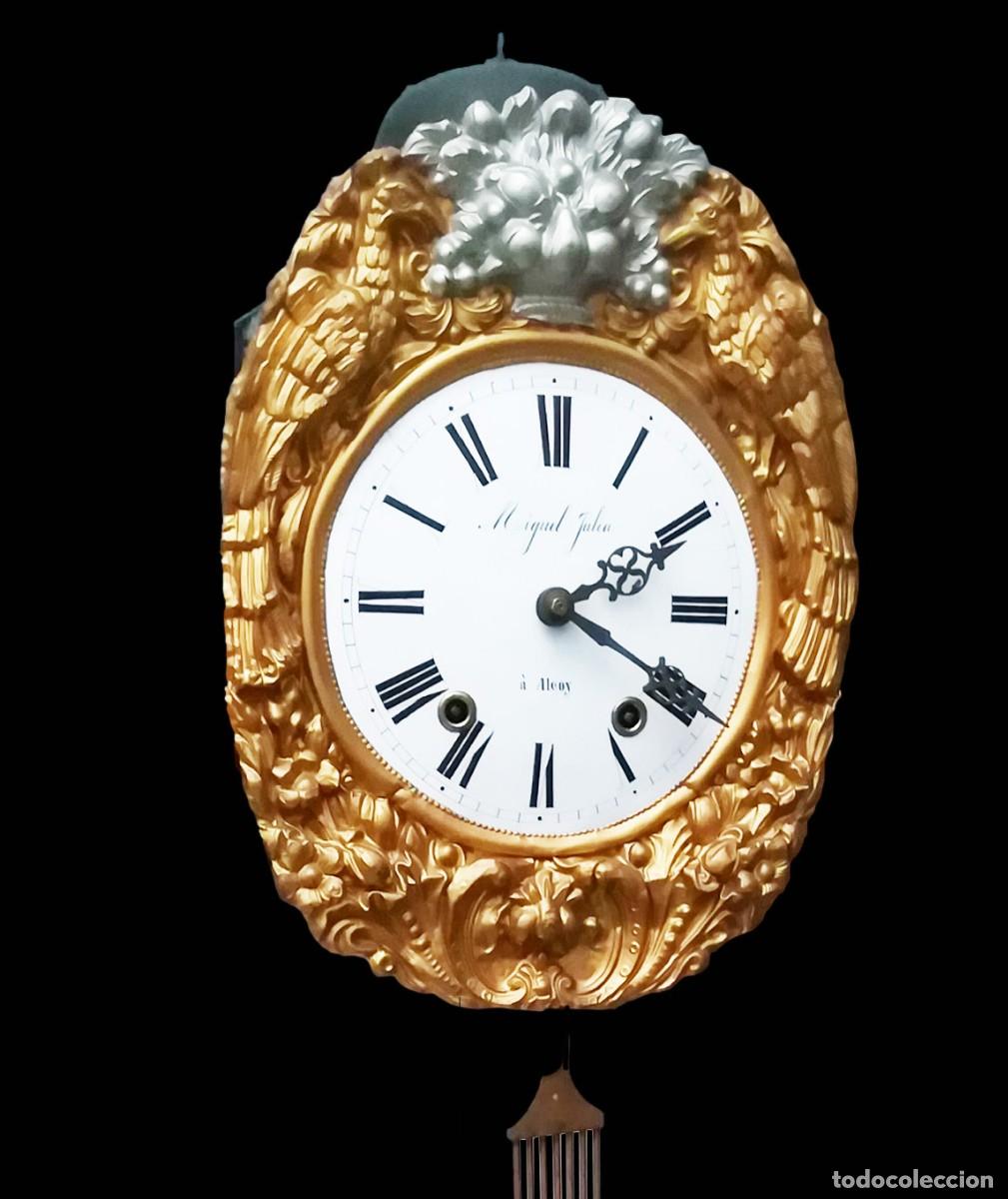 Wall clocks: RELOJ MOREZ DORADO DE PARED MIGUEL JULIA 'A ALCOY