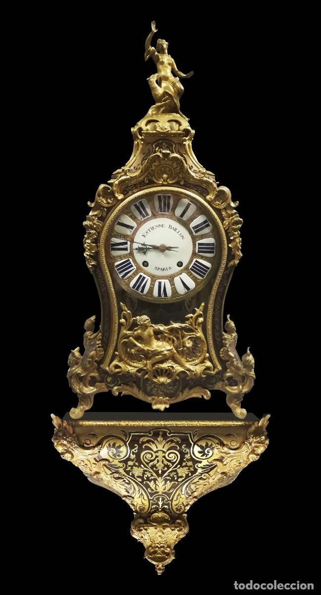 Wall clocks: RELOJ LUIS XIV SIGLO XVIII MARQUETERIA BOULLE, ETTIENE BAILLON A PARIS