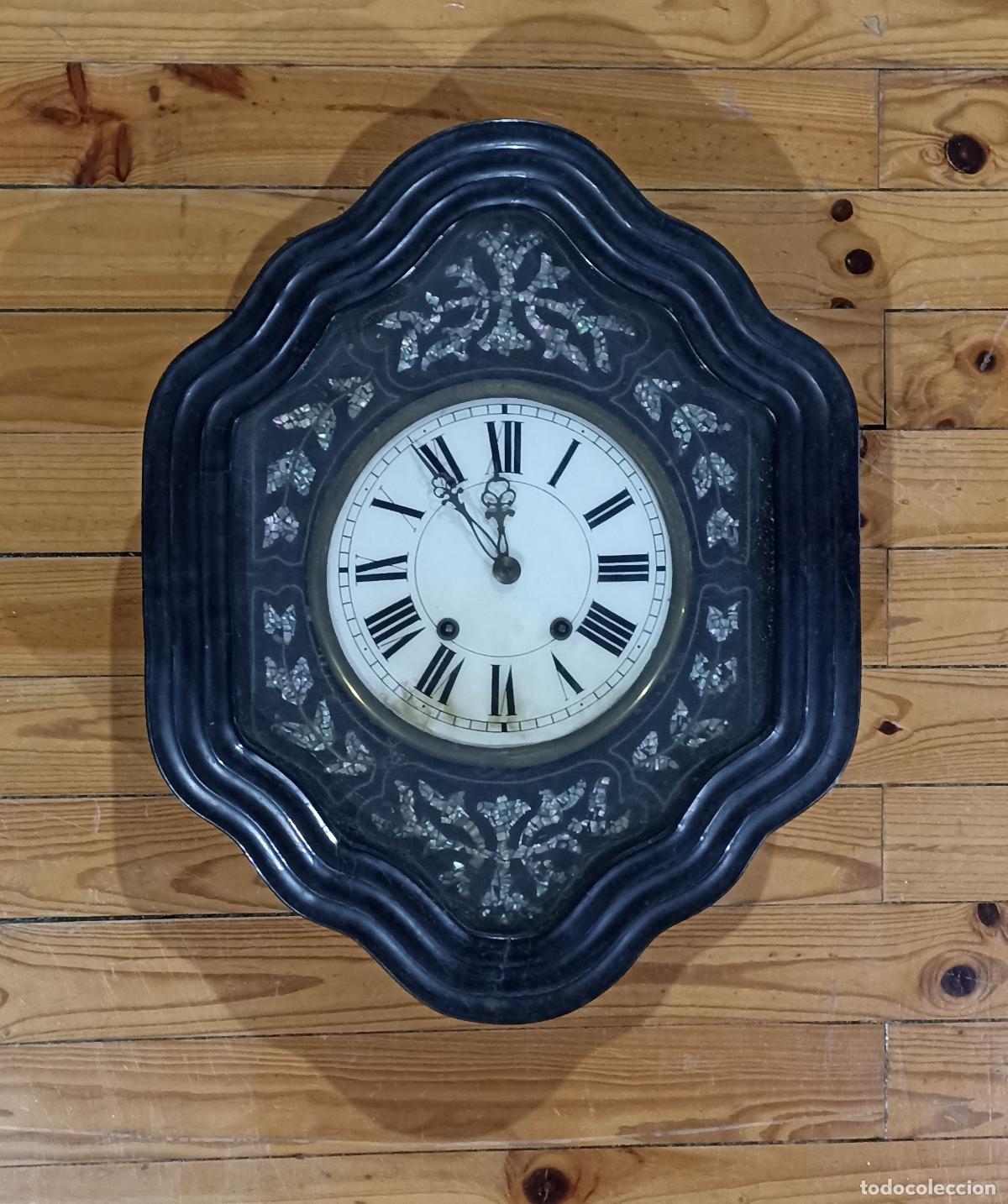 Relojes de pared: Escultura - Reloj de pared Napole&oacute;n III - Siglo XIX