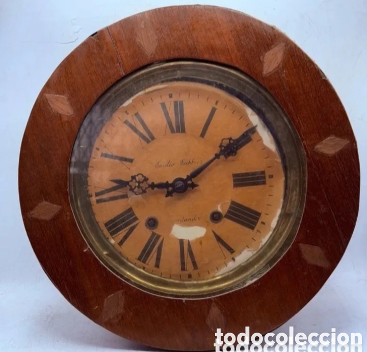 Wanduhren: Reloj de pared caja de madera