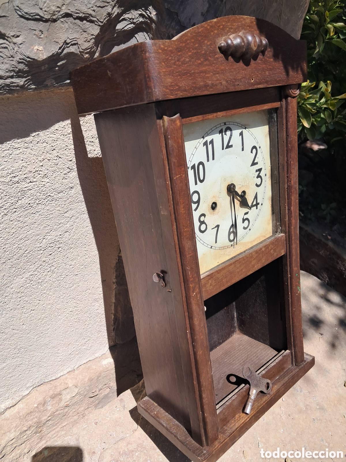 Relojes de pared: Rellotge de paret de p&egrave;ndol antic tipus regula - Foto 3