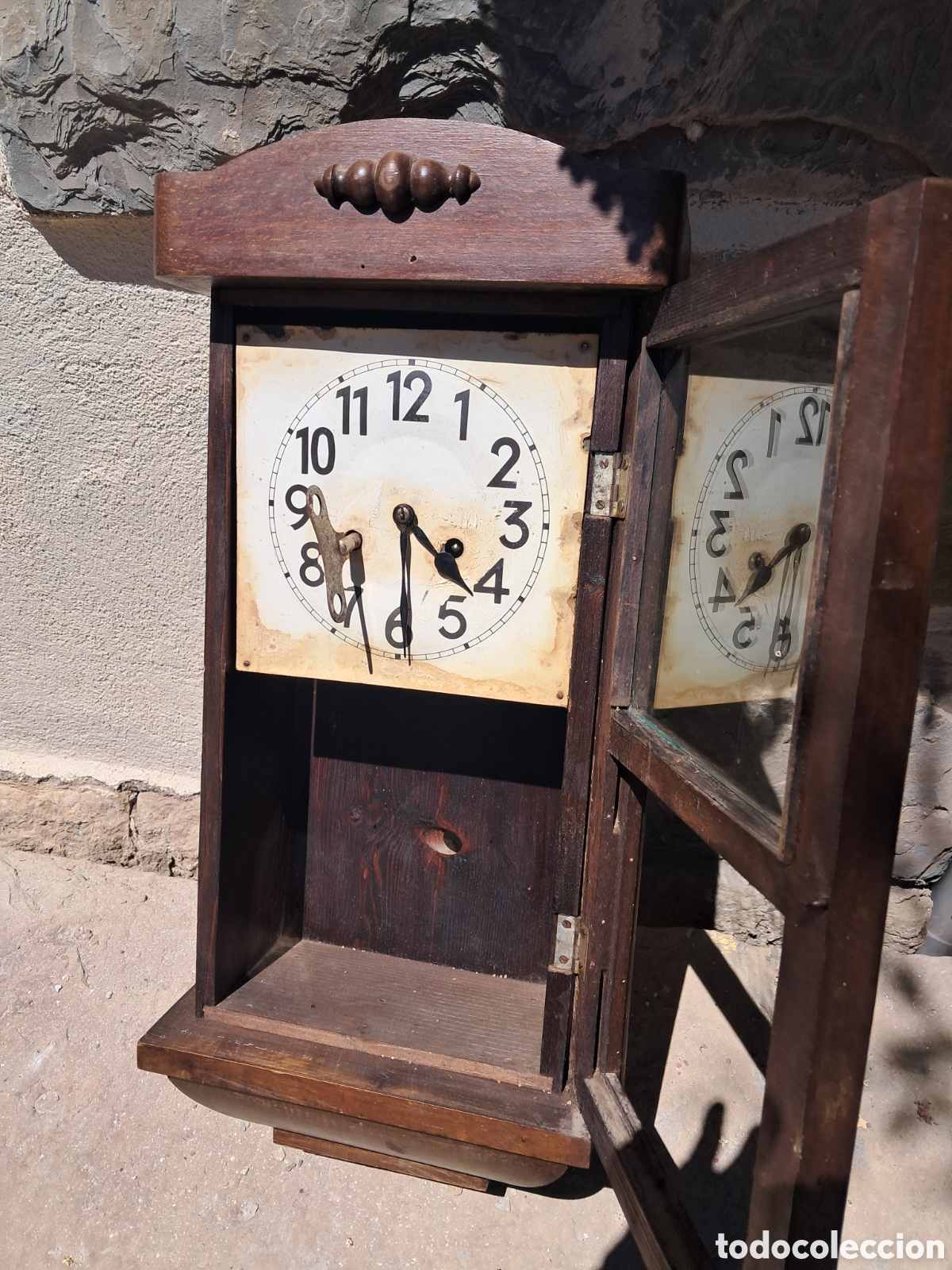 Relojes de pared: Rellotge de paret de p&egrave;ndol antic tipus regula - Foto 1