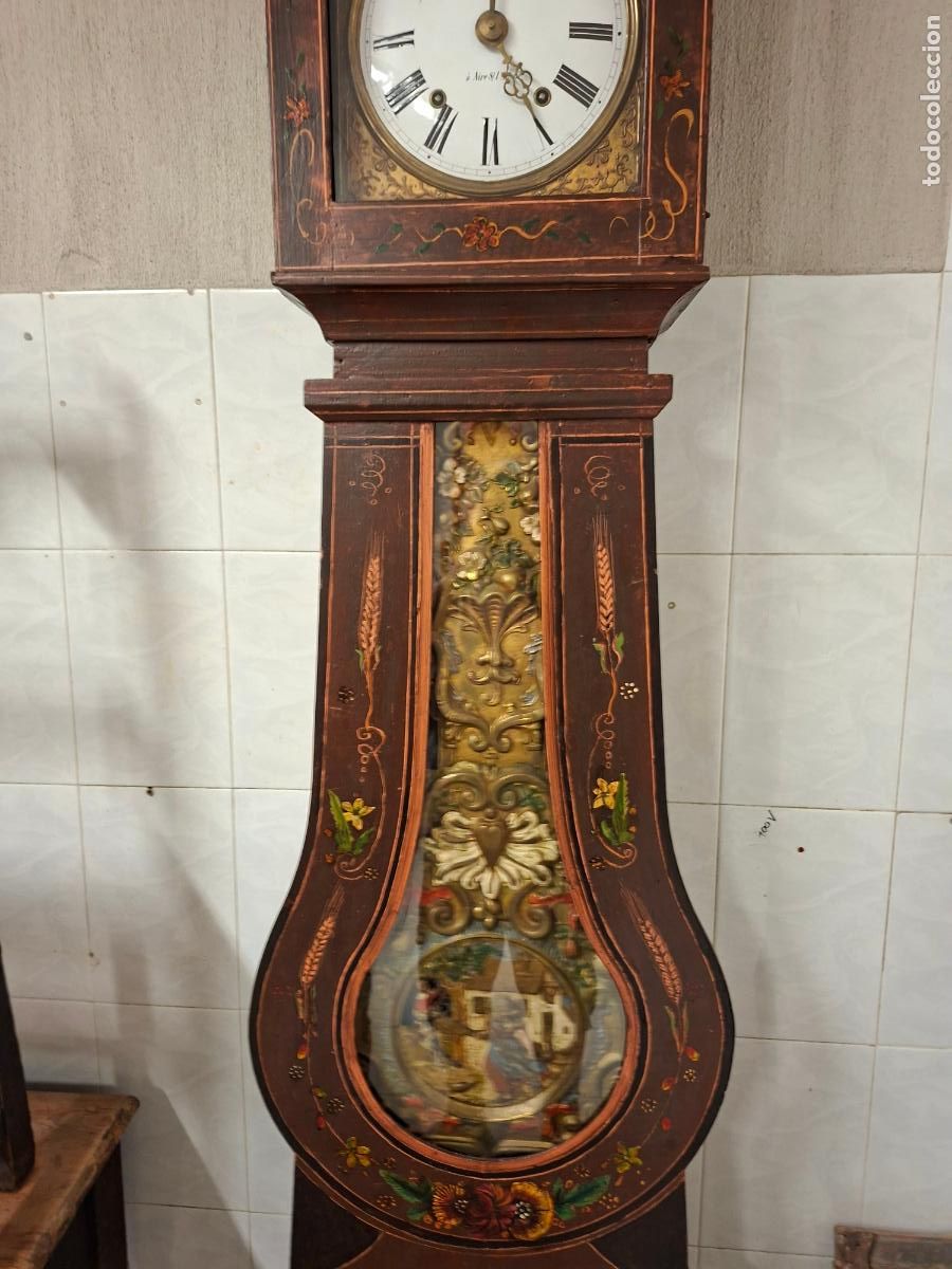 Horloges murales: RELOJ MOREZ CON PENDULA DE MOVIMIENTO ORIGINAL FUNCIONA