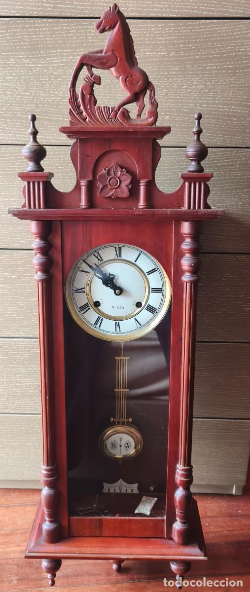 Relojes de pared: Reloj de P&eacute;ndulo de madera con llave