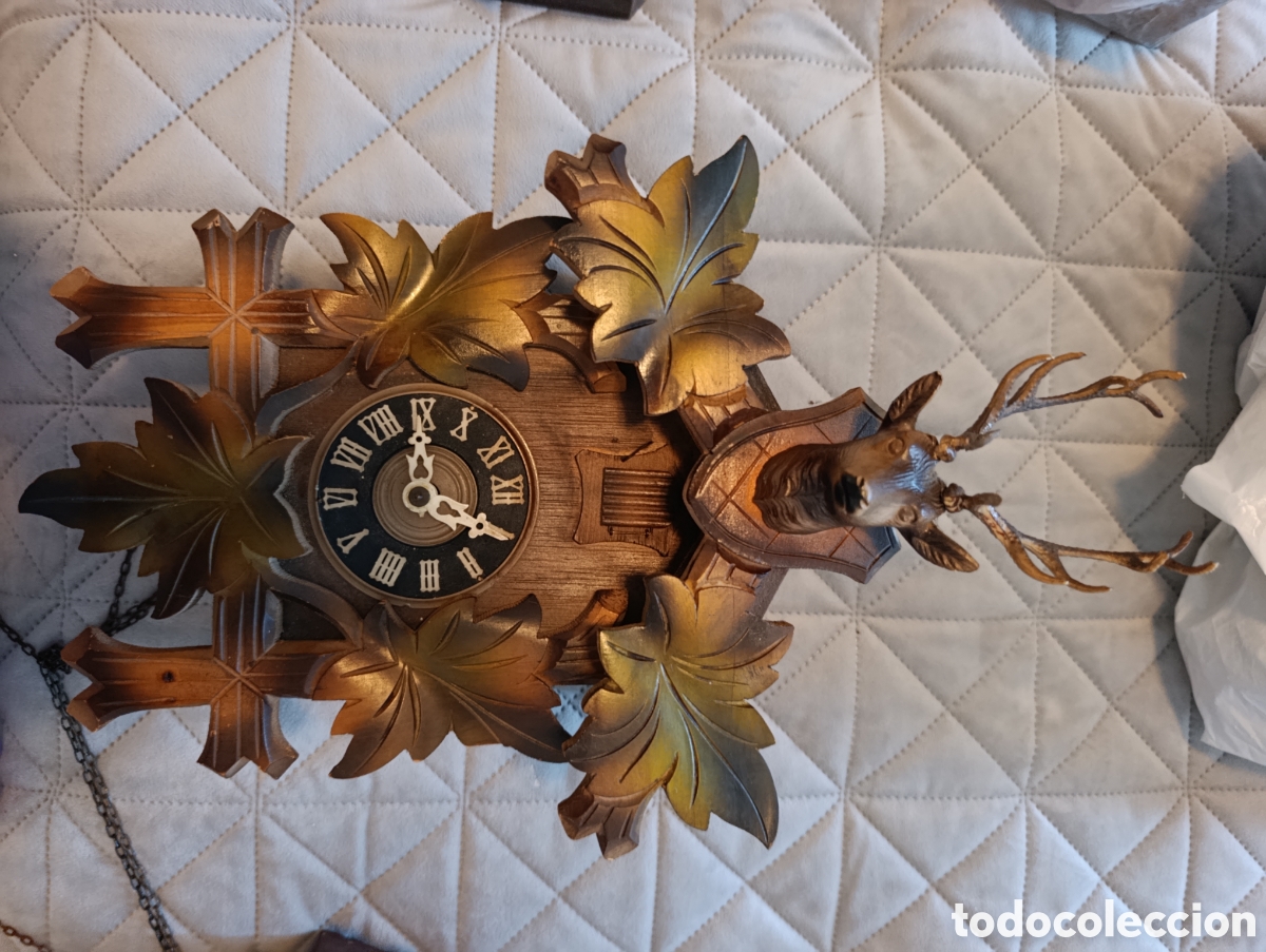 Relojes de pared: Lote 6 el relojes de cuco - Foto 4