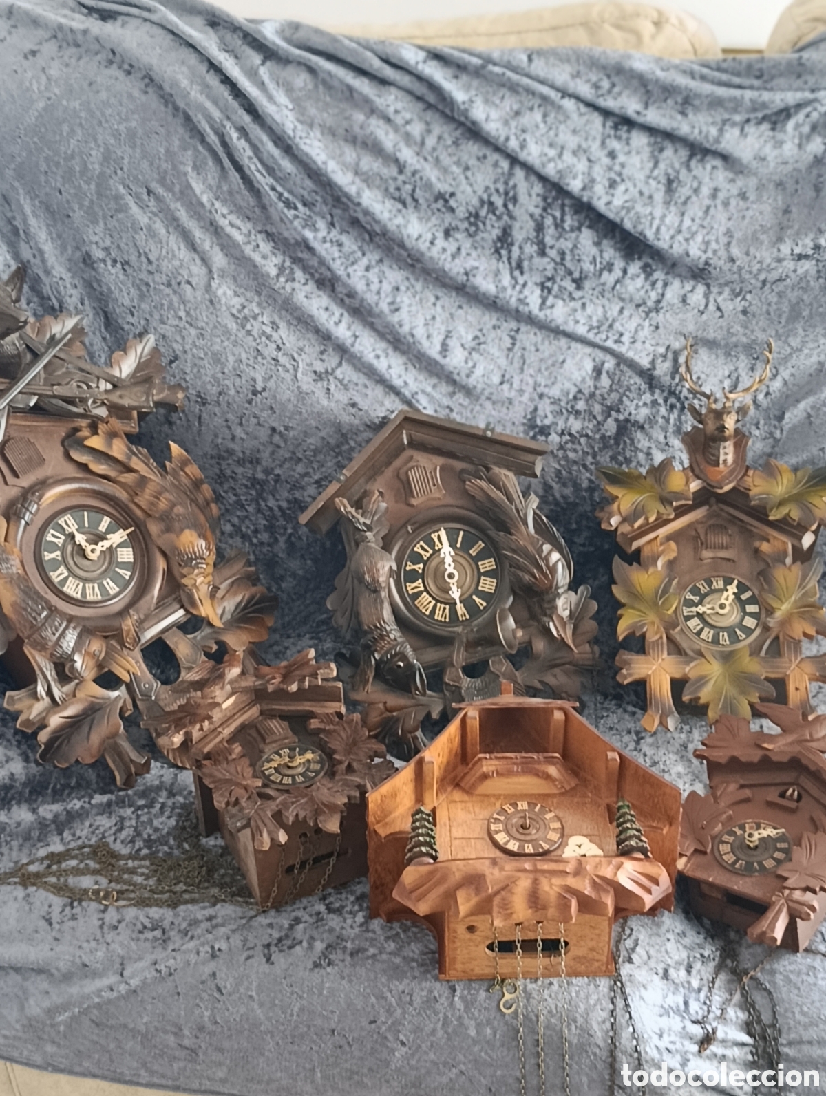 Relojes de pared: Lote 6 el relojes de cuco - Foto 17