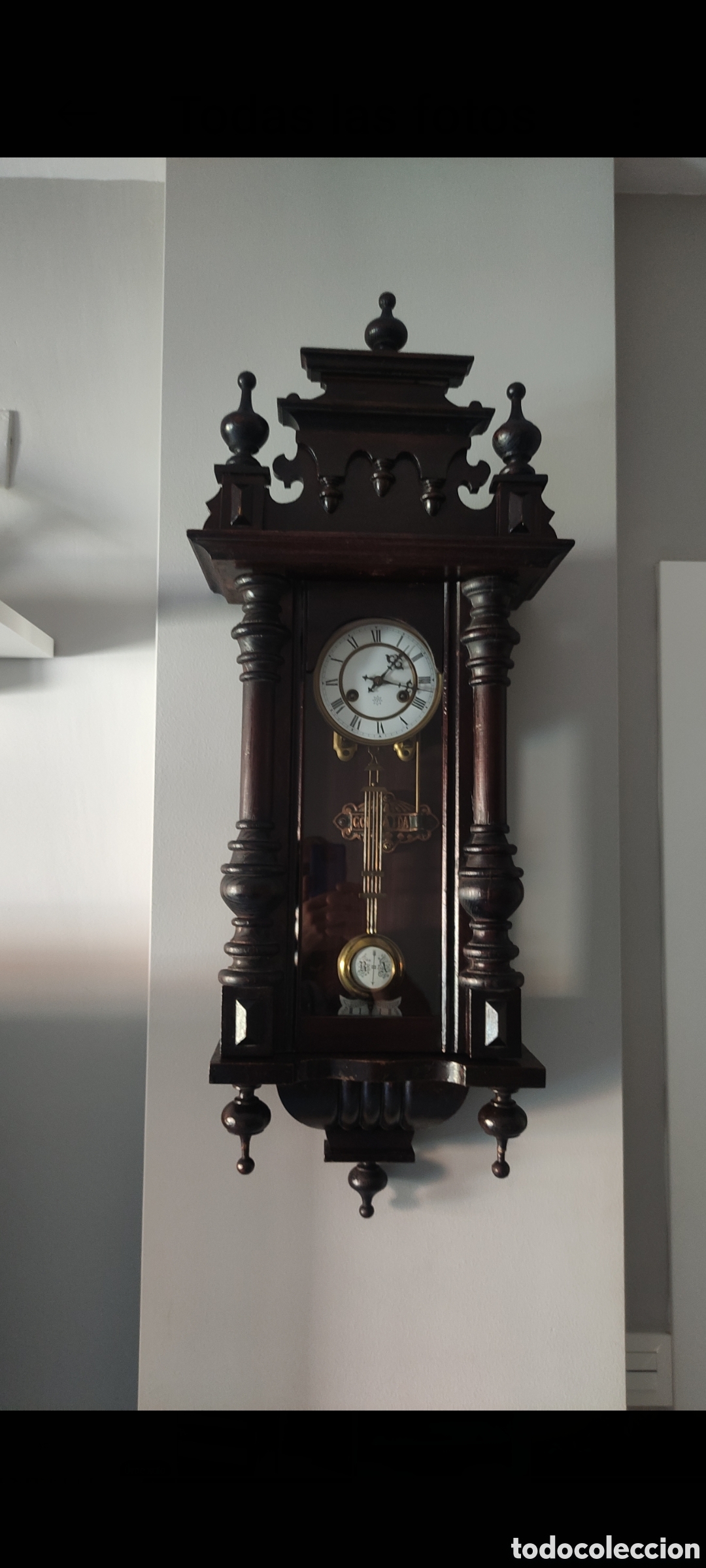 Relojes de pared: Reloj de pared antiguo Junghans