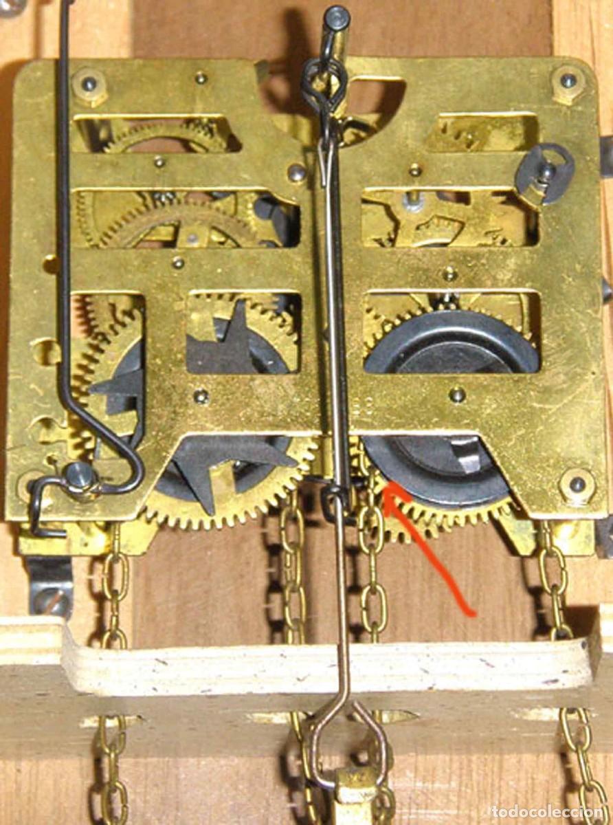 Relojes de pared: Reloj de pared de pesas - c1930 - Foto 6