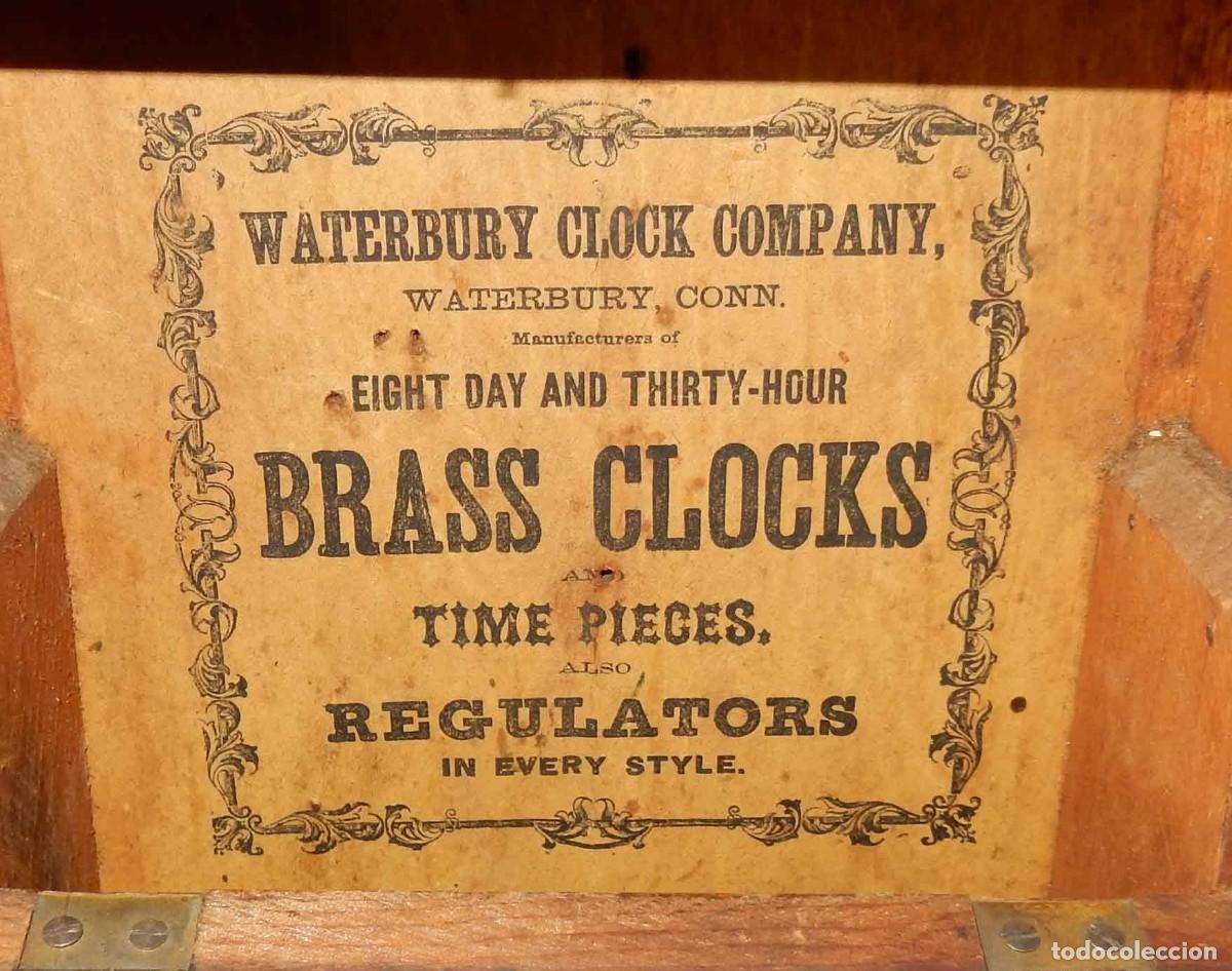 Relojes de pared: Reloj de pared Americano - c 1900 - Foto 4