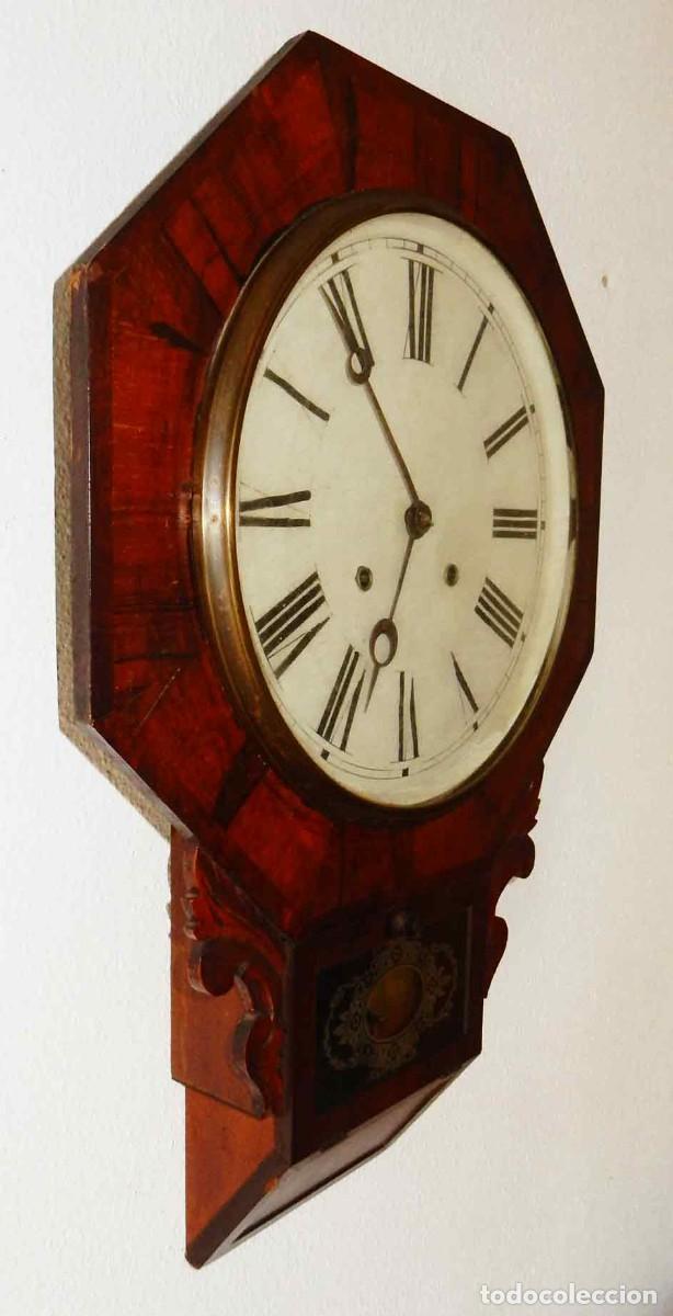 Relojes de pared: Reloj de pared Americano - c 1900 - Foto 5