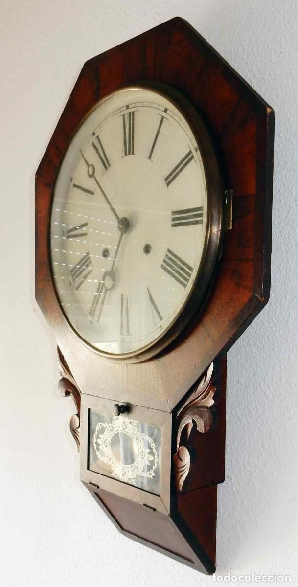 Relojes de pared: Reloj de pared Americano - c 1900 - Foto 6
