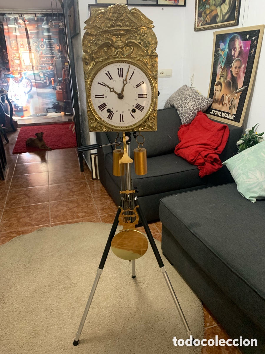 Relojes de pared: Reloj morez funciona incluye tr&iacute;pode