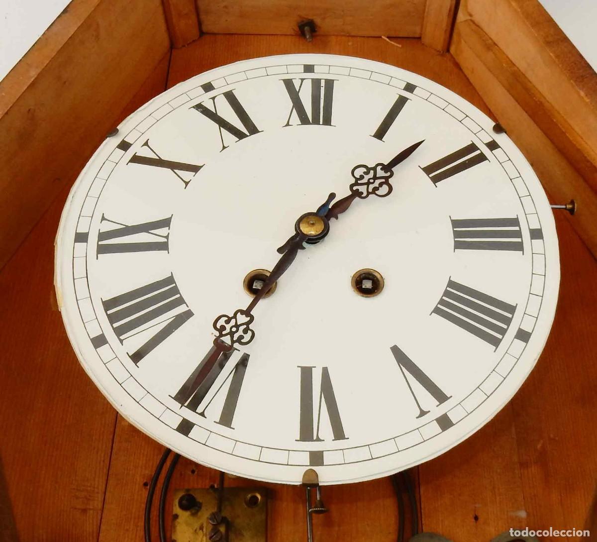 Relojes de pared: Reloj de pared Ojo de Buey- c 1900 - Foto 4