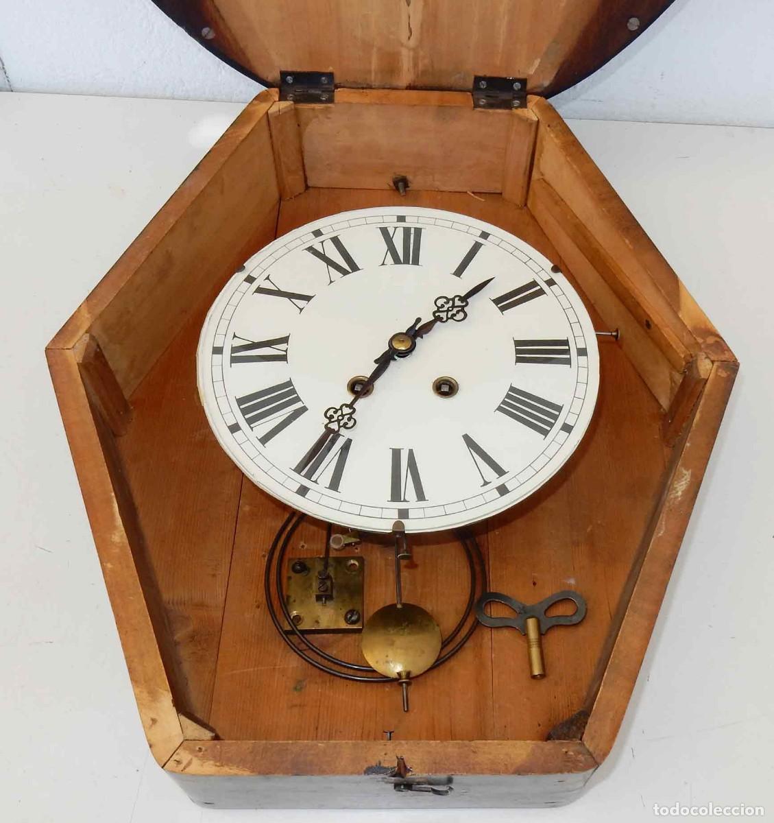 Relojes de pared: Reloj de pared Ojo de Buey- c 1900 - Foto 5