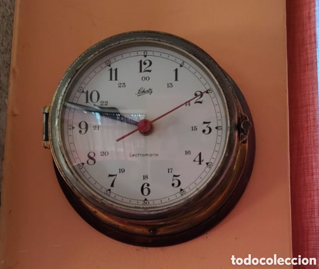 Relojes de pared: Antiguo reloj n&aacute;utico