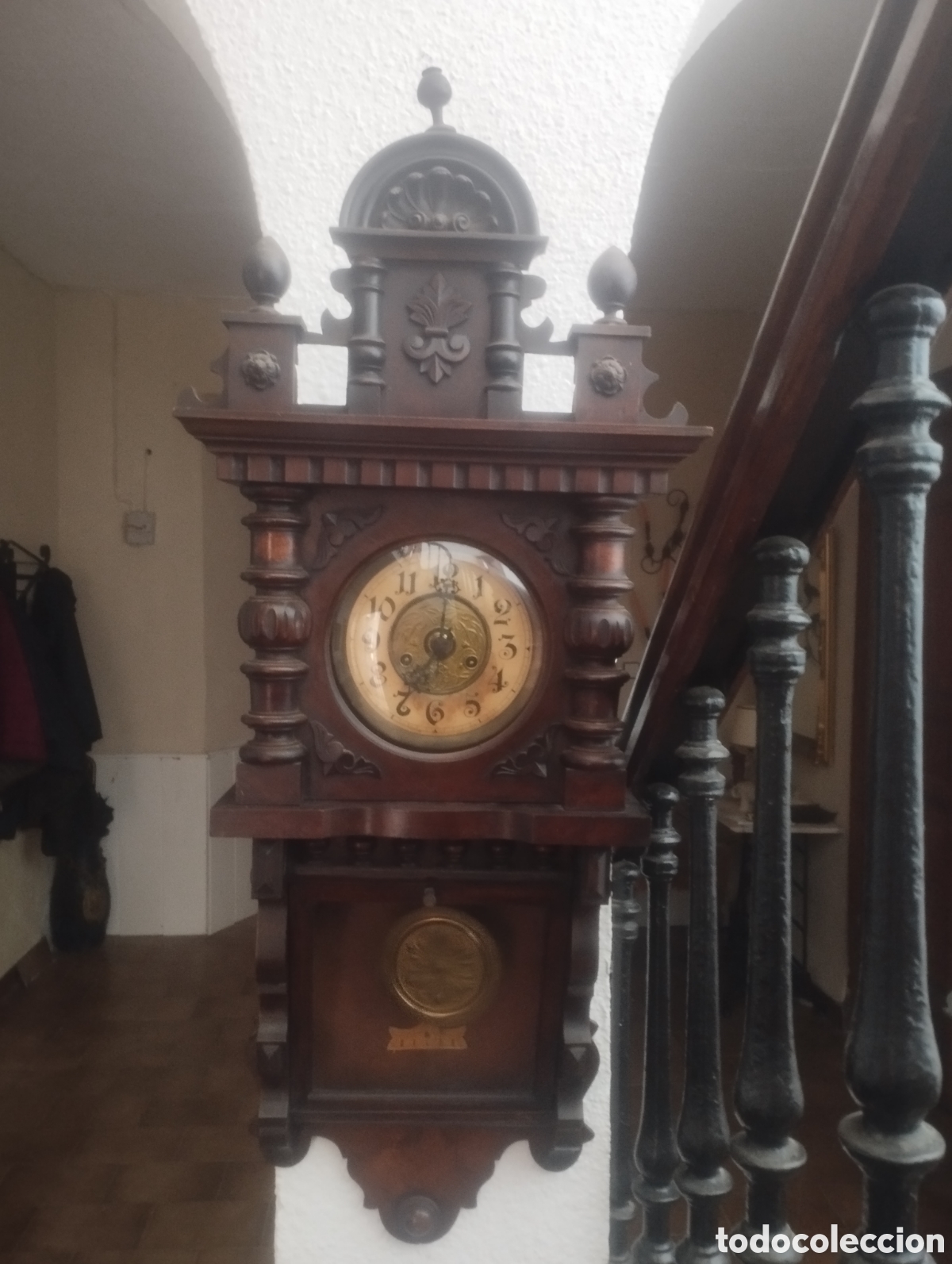 Relojes de pared: RELOJ DE PARED ANTIGUO( XIX-PRINCIPIOS DEL XX ) RELOJ DE CAPILLA