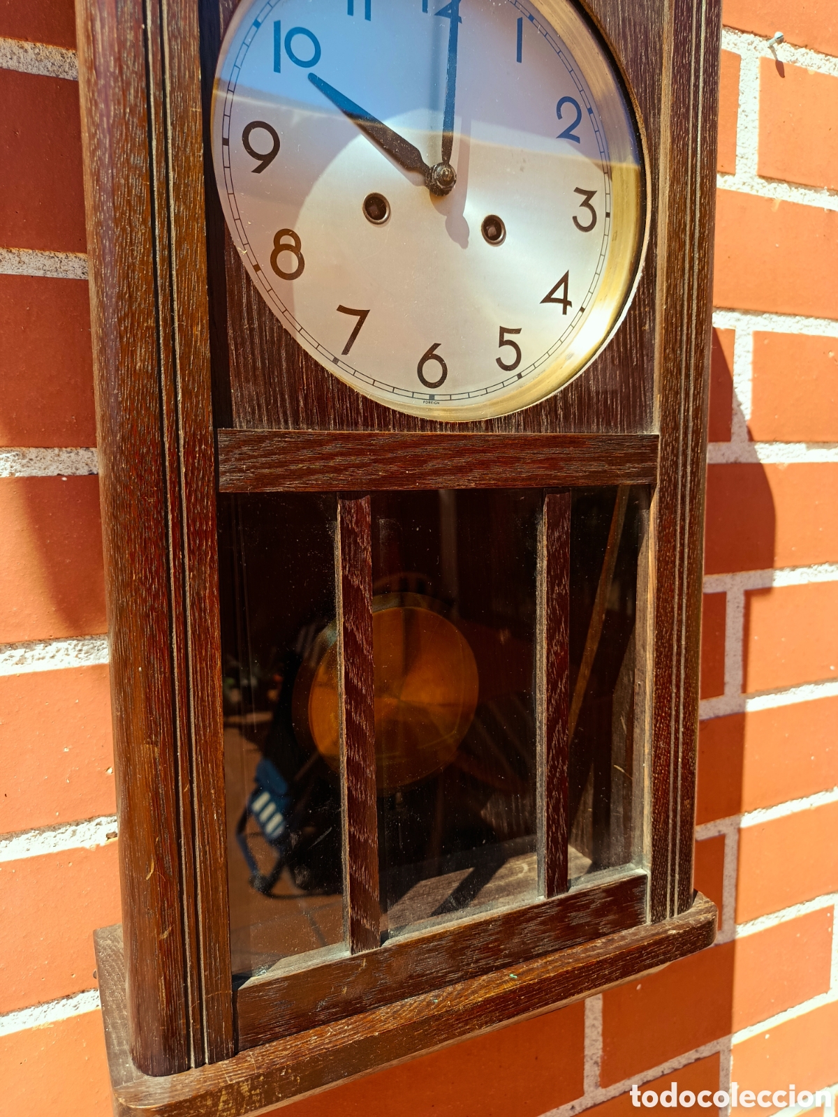 Relojes de pared: Antiguo reloj pared madera - Foto 5