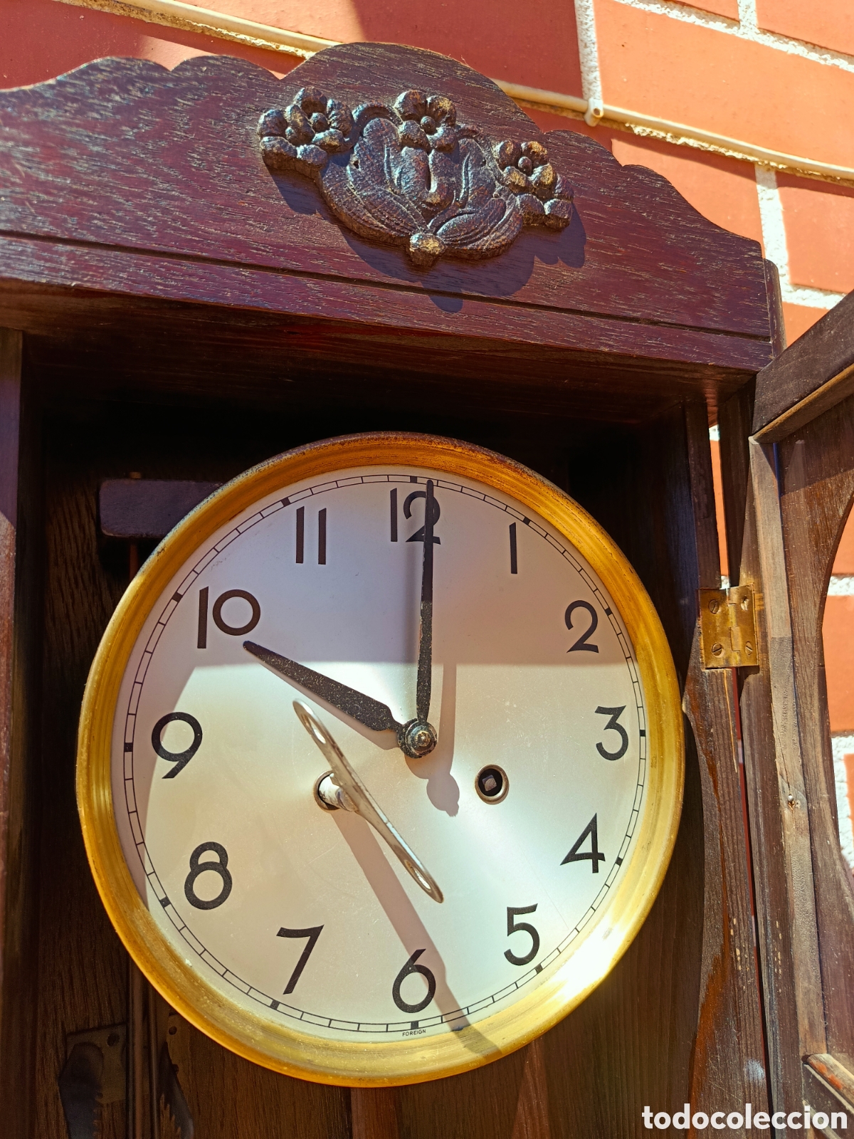 Relojes de pared: Antiguo reloj pared madera - Foto 10