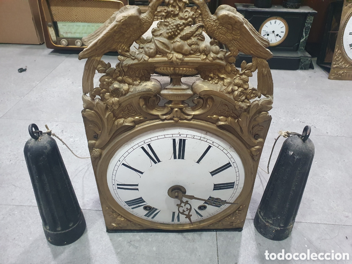 Wanduhren: Reloj con pesas Morez s. XIX.