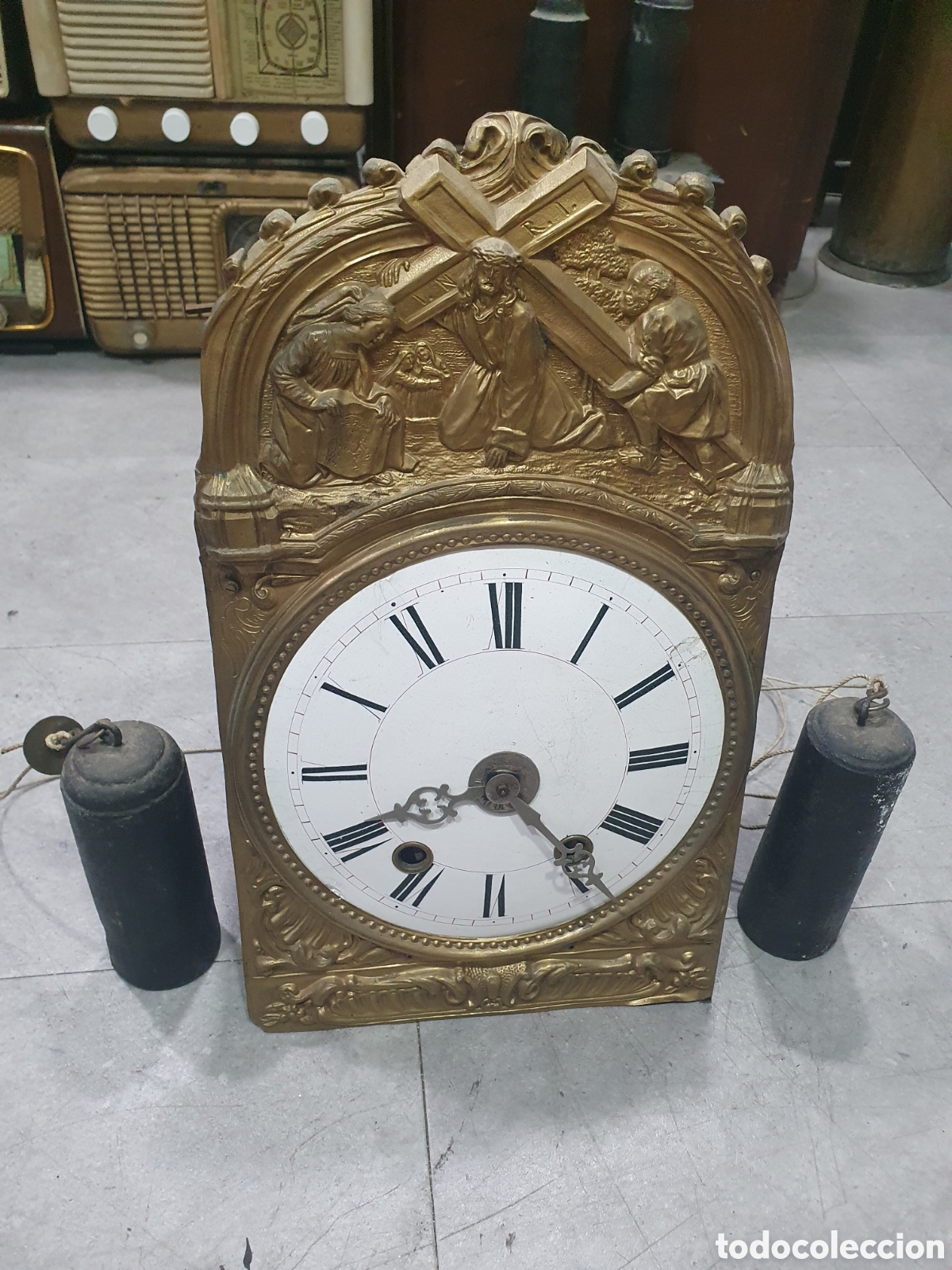 Wanduhren: Reloj Morez s. XIX con pesas