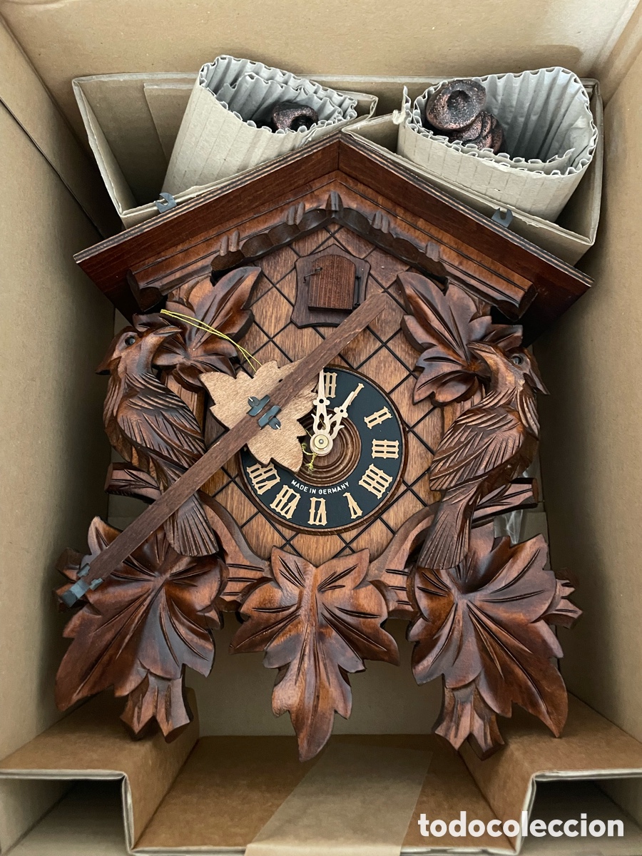 Horloges murales: Reloj de cuco Black Forest original, sin estrenar, con certificado VDS