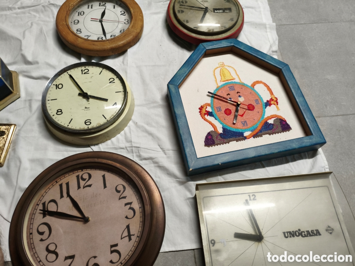 Relojes de pared: Lote relojes de pared