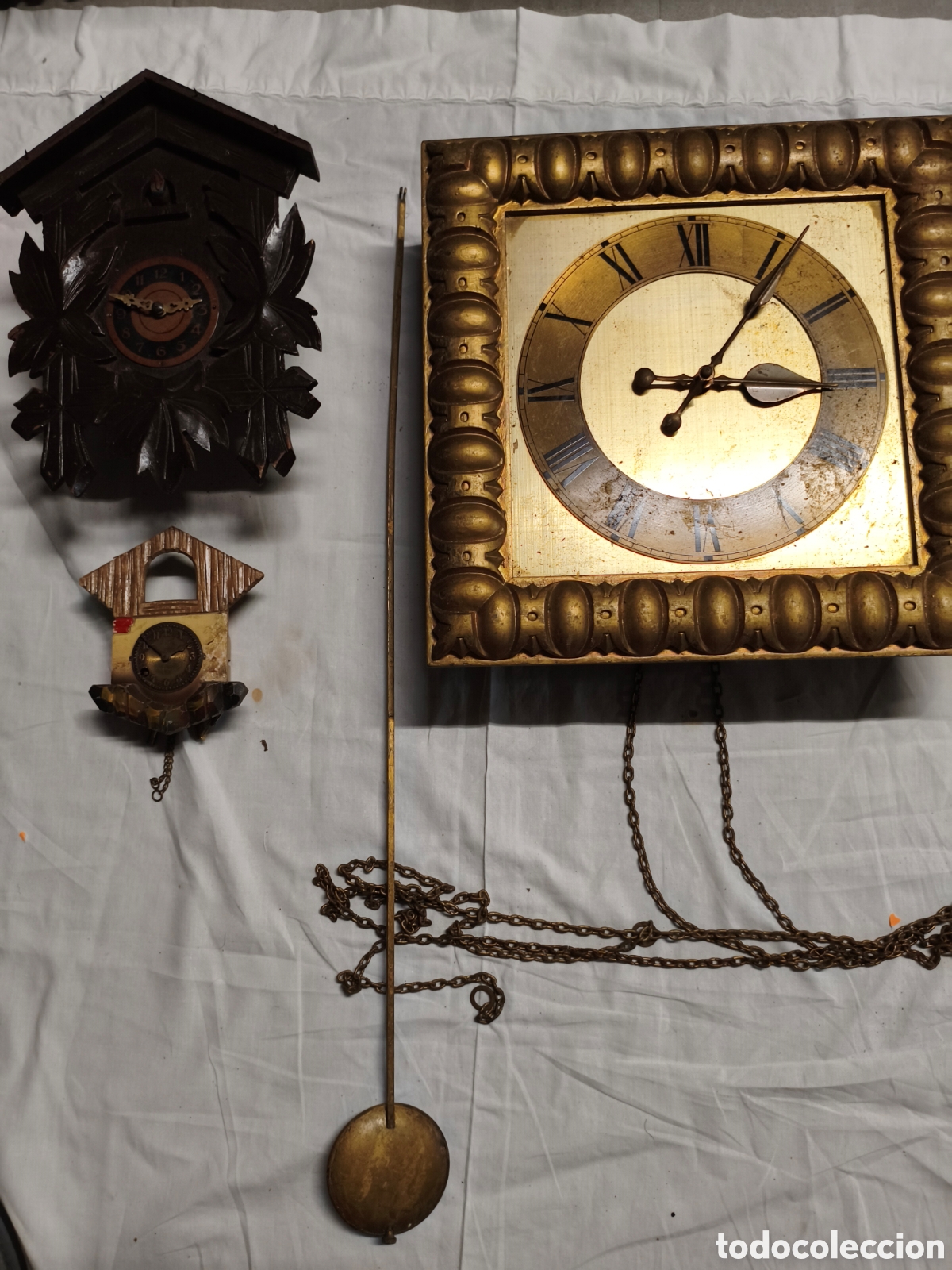 Relojes de pared: Lote relojes pared cuc&uacute;
