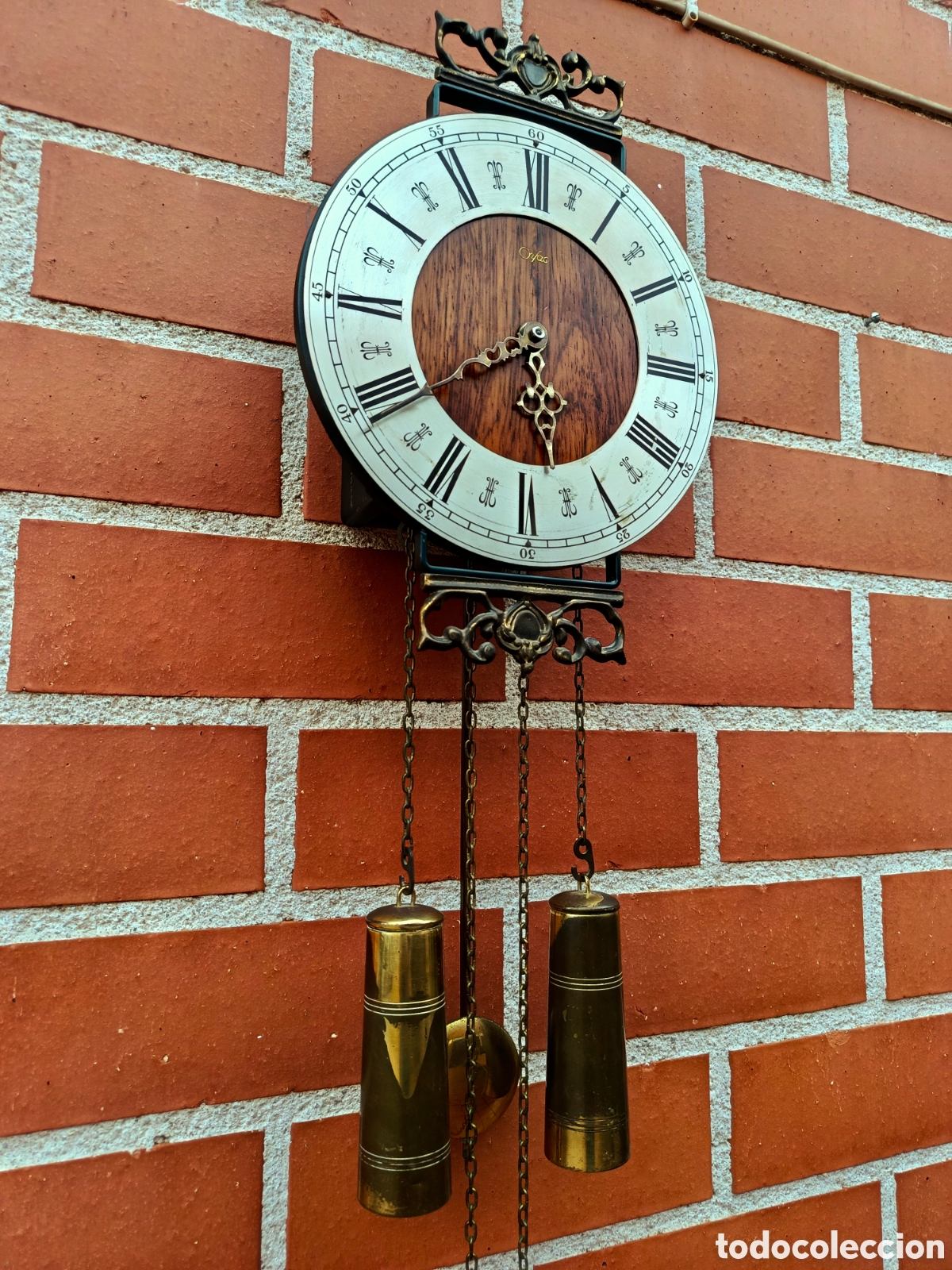 Relojes de pared: Antiguo reloj pared aleman Franz Hermle
