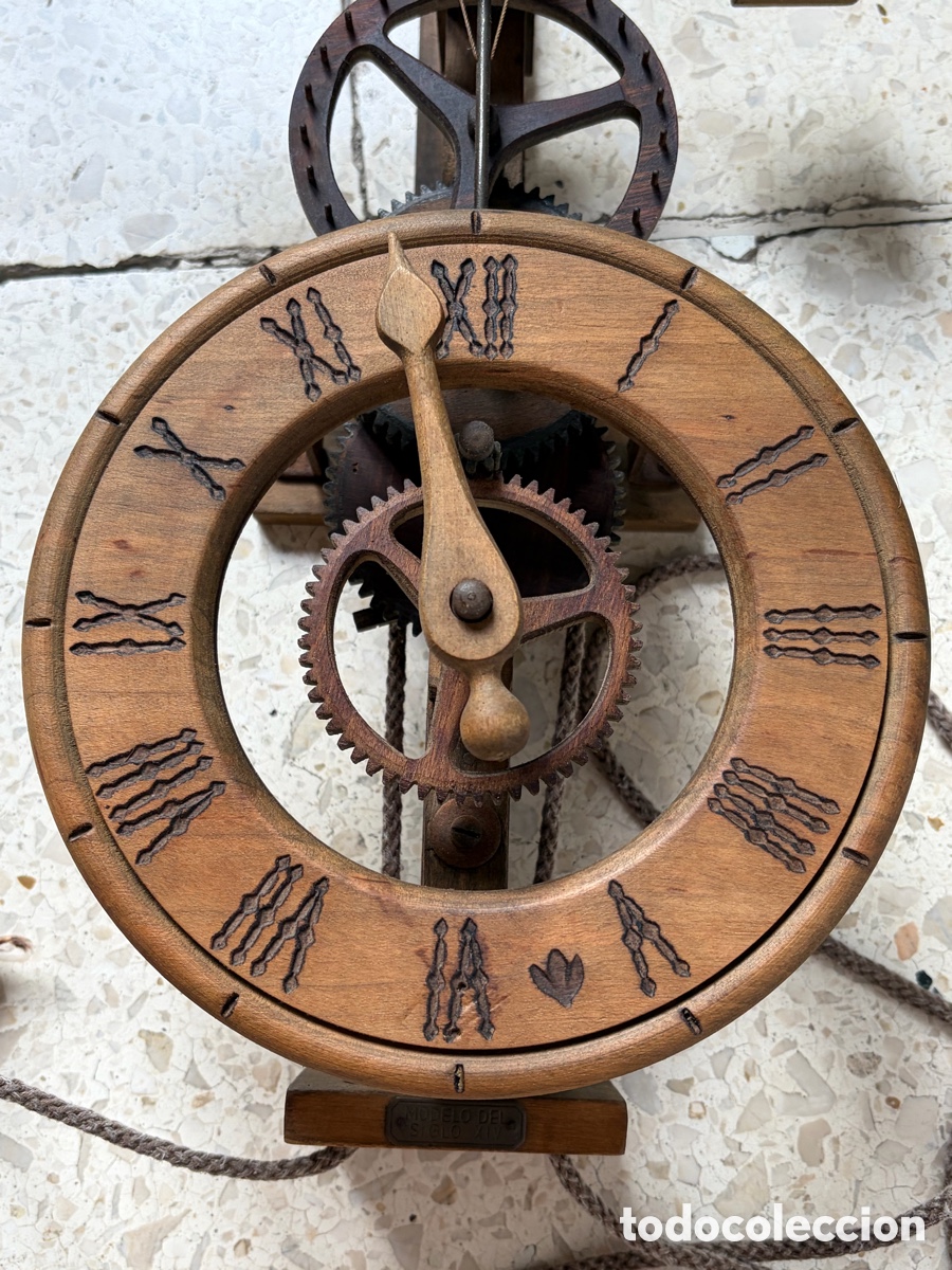 Relojes de pared: Reloj antiguo madera ARDAVIN - Foto 2