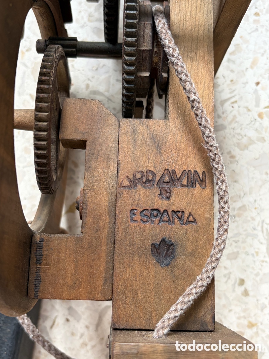 Relojes de pared: Reloj antiguo madera ARDAVIN - Foto 7