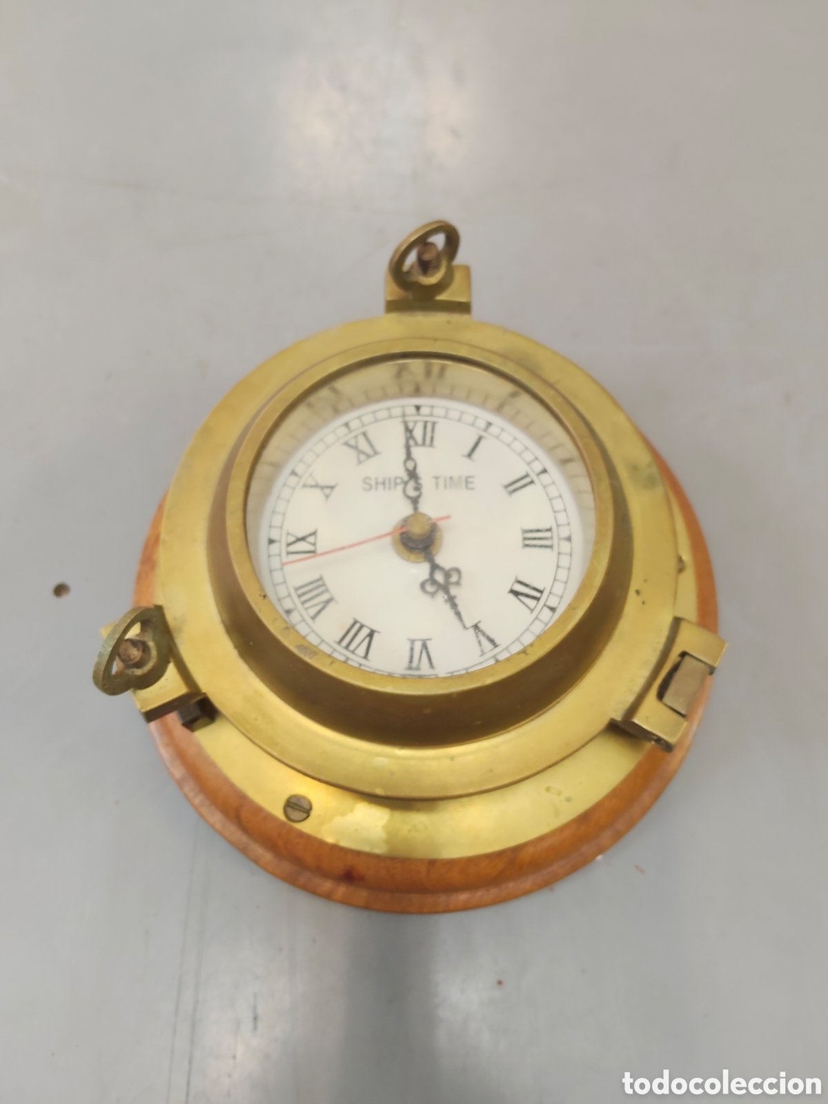 Relojes de pared: Fant&aacute;stico reloj de barco de bronce de cuarzo