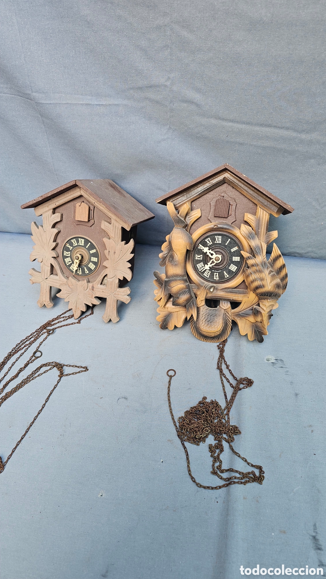 Relojes de pared: 2 relojes cucos alemanes para restaurar o repuestos