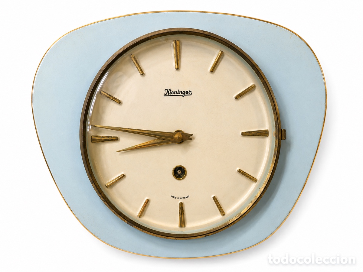 Relojes de pared: Reloj de pared Kieninger Alemania Occidental 1960&rsquo;s