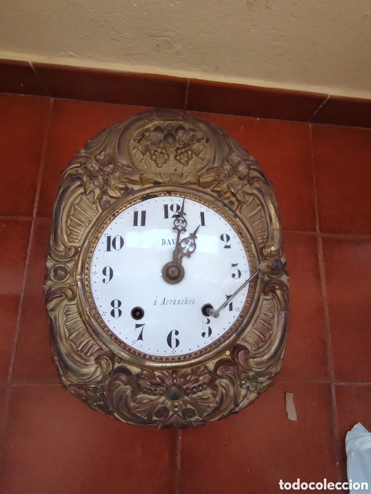 Relojes de pared: ANTIGUO RELOJ TIPO MOREZ - Foto 5