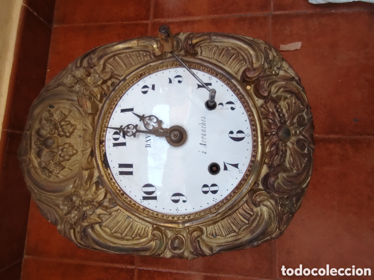 Relojes de pared: ANTIGUO RELOJ TIPO MOREZ - Foto 7