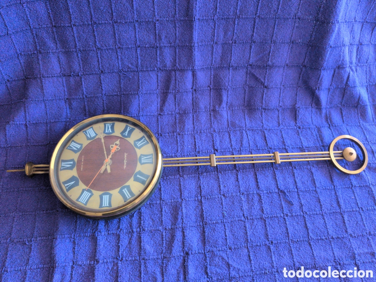 Rel&oacute;gios de parede: Reloj de Pared Vintage Marca Yantar &ndash; Era Sovi&eacute;tica (URSS)