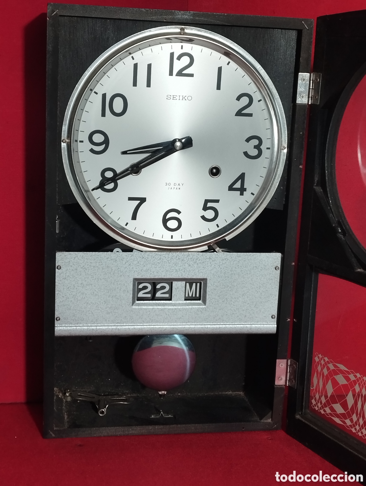 Relojes de pared: Reloj de pared Seiko con calendario - Foto 3