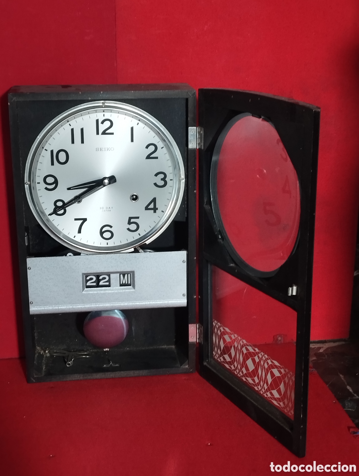 Relojes de pared: Reloj de pared Seiko con calendario - Foto 8