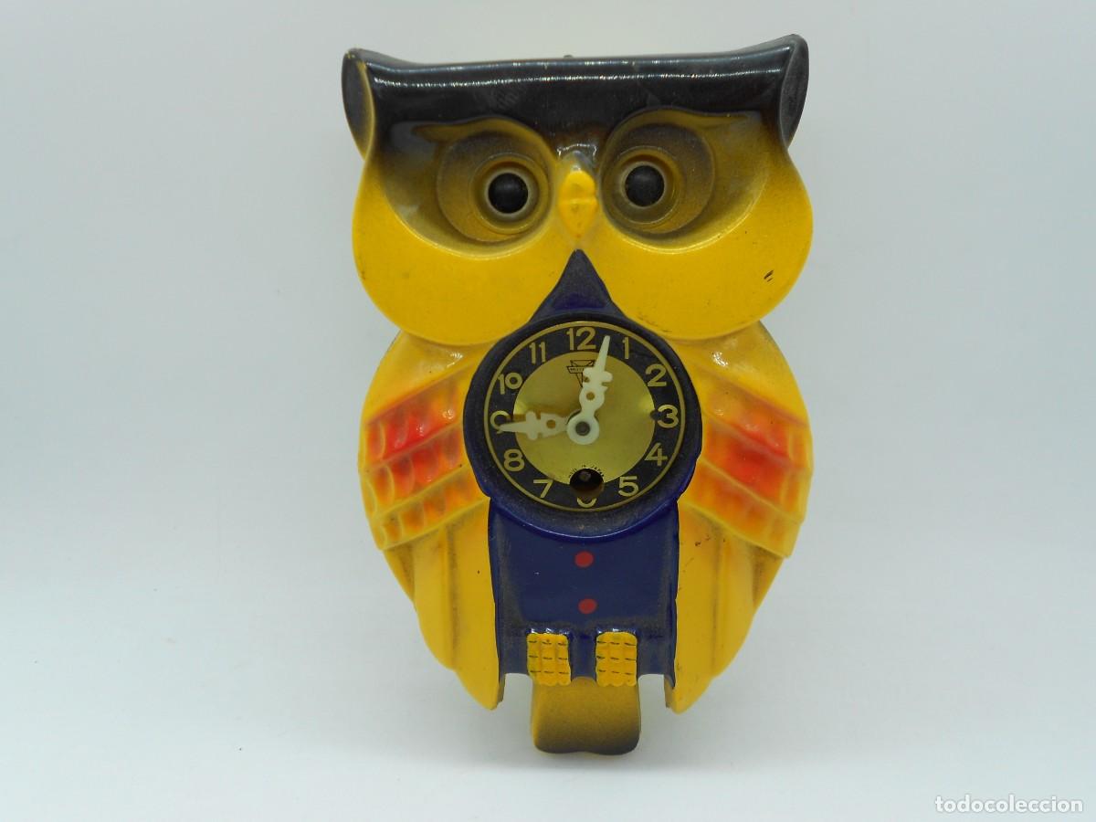 Rel&oacute;gios de parede: reloj buho japones no tiene llave ni pendulo no se si funciona tama&ntilde;o peque&ntilde;o unos 15-20 cm