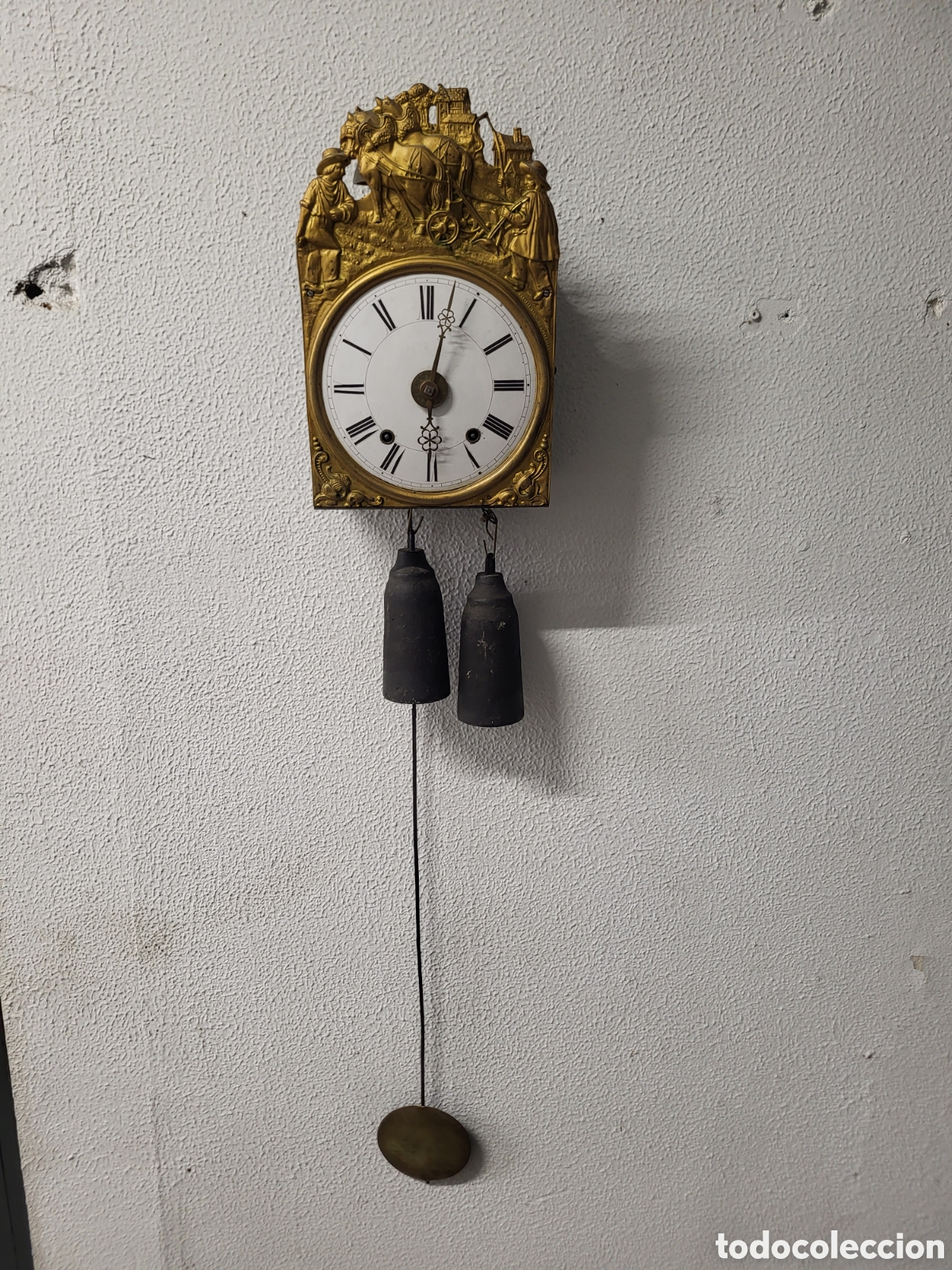 Rel&oacute;gios de parede: RELOJ ANTIGUO DE PARED MOREZ BREVETE S.C. DU GOHVERNEM