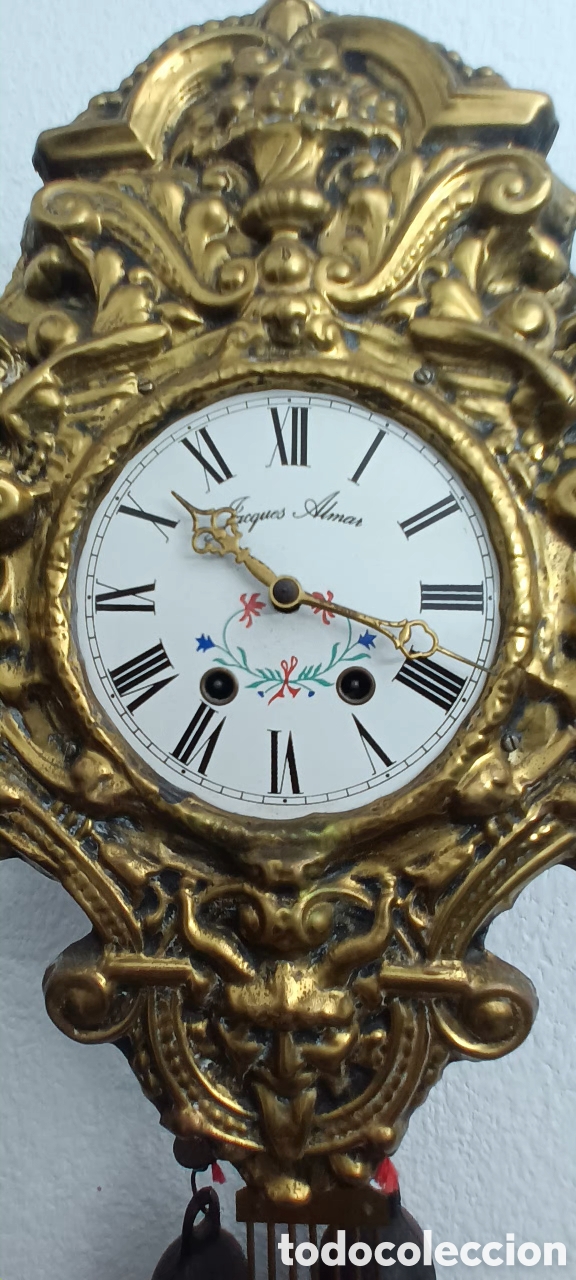 Relojes de pared: Antiguo reloj de pared Morez - Foto 2