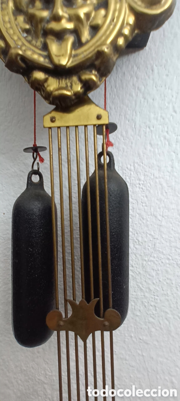 Relojes de pared: Antiguo reloj de pared Morez - Foto 4