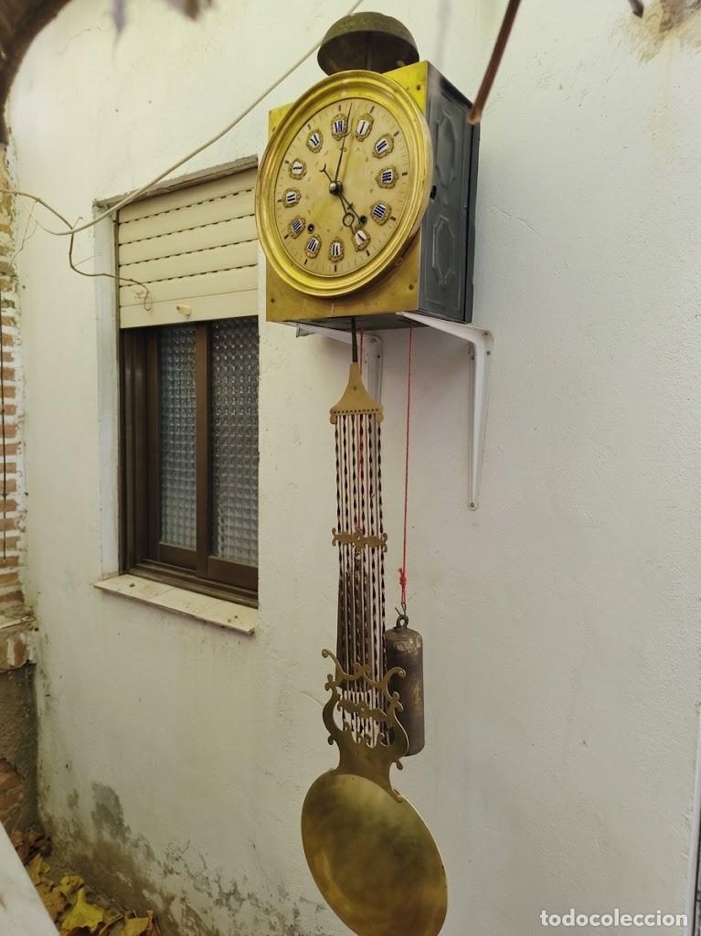Rel&oacute;gios de parede: Reloj/Calendario Moret. Alabastro. Campana y Bordon...