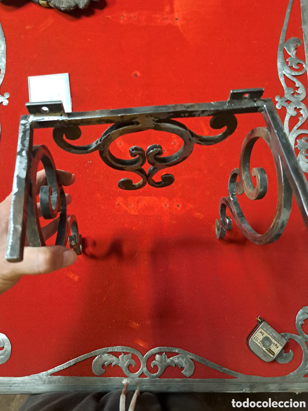 Relojes de pared: Soporte reloj morez en hierro - Foto 3