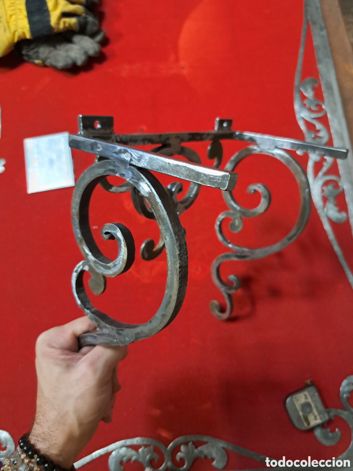 Relojes de pared: Soporte reloj morez en hierro - Foto 4