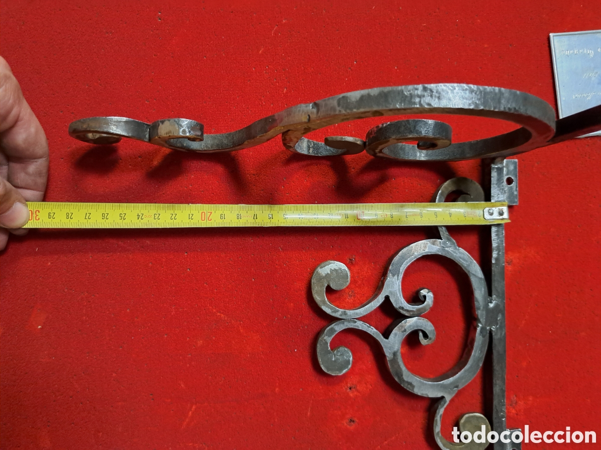 Relojes de pared: Soporte reloj morez en hierro - Foto 5