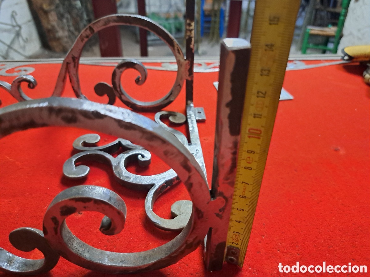 Relojes de pared: Soporte reloj morez en hierro - Foto 6