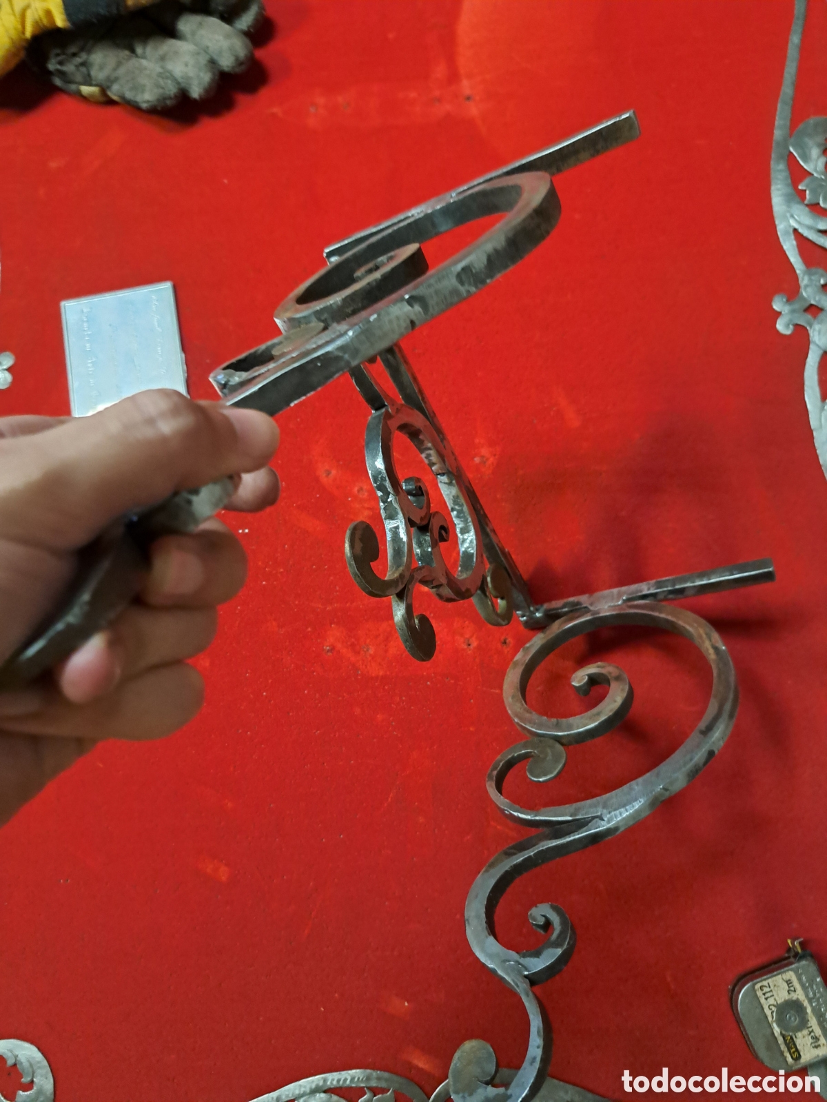 Relojes de pared: Soporte reloj morez en hierro - Foto 8
