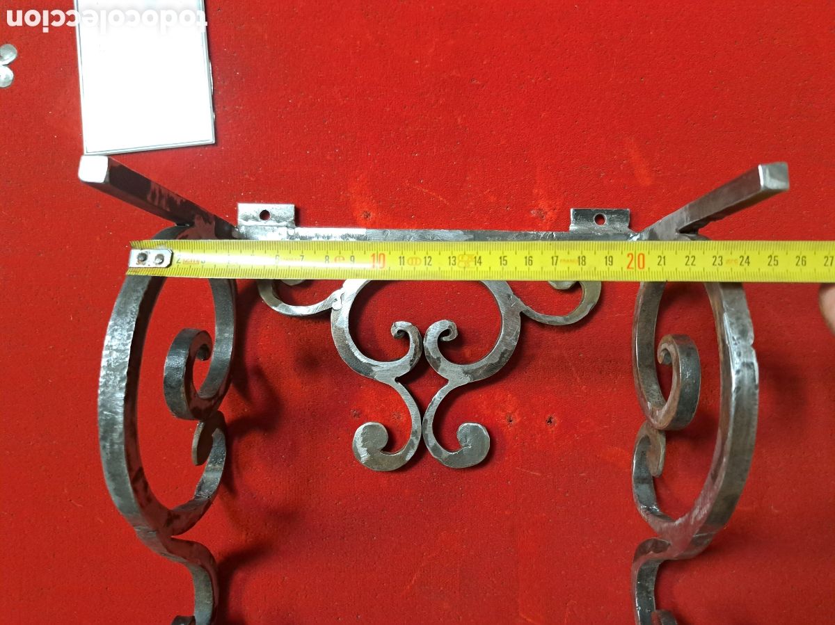 Relojes de pared: Soporte reloj morez en hierro - Foto 2